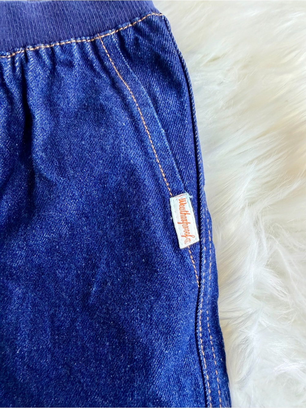 Weatherproof Vintage Navy Blue Knit-Waist Kids Shorts (24 months) - Picture 2 of 5
